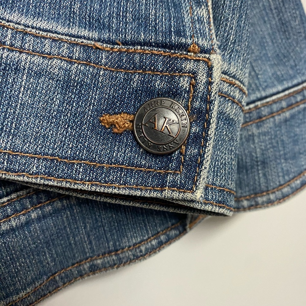Anne Klein Classic Blue Jean Jacket - Picture 5 of 6
